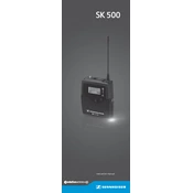 Sennheiser SK 500 manual cover