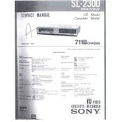 Sony SL-2300 manual cover