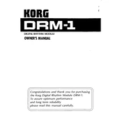 KORG DRM-1 manual cover