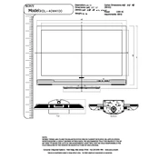 Sony KDL-40W4100 manual cover