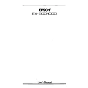 Epson EX-800 manual cover