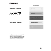 Onkyo A 9070 manual cover