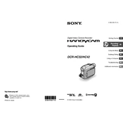 Sony DCR-HC32 manual cover