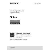 Sony ILCE-7RM4 manual cover