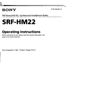 Sony SRF-HM22 manual cover