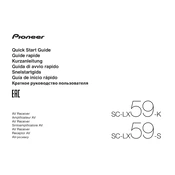 Pioneer SC-LX59-K Receiver manual cover