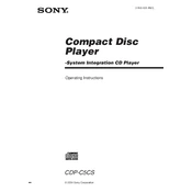 Sony CDP-C5CS manual cover