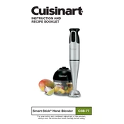 Cuisinart CSB-77 manual cover