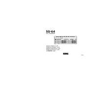 KORG SQ-64 manual cover