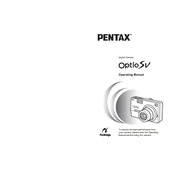 Ricoh Pentax Optio SV manual cover