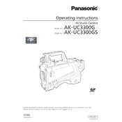 Panasonic AK-UC3300G manual cover