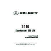 Polaris Sportsman 570 UTE manual cover