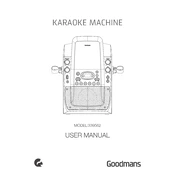 Goodmans B&M Karaoke Machine 339562 manual cover