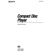 Sony CDP-C525 manual cover