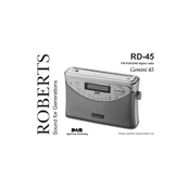 Roberts Gemini RD45 DAB 2008 manual cover