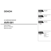 Denon AVR-591 manual cover