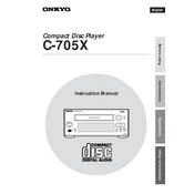 Onkyo C 705X manual cover