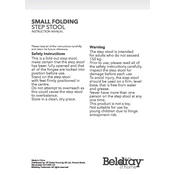 Beldray LA0362614TQEU Small Folding Step Stool manual cover