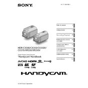 Sony HDR-CX300 manual cover