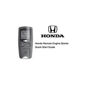 Honda Remote Engine Starter manual cover