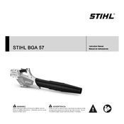 Stihl BGA 57 manual cover