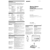 Sony XM-405EQX manual cover