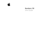 Apple iWork Numbers 09 manual cover