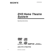 Sony DAV-FR1 manual cover