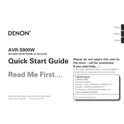 Denon AVR-S900W manual cover