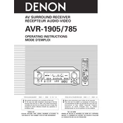 Denon AVR-785 AVR-785S manual cover