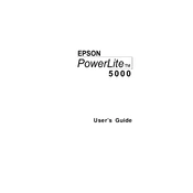 Epson PowerLite 5000 manual cover