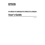 Epson FX-890II manual cover