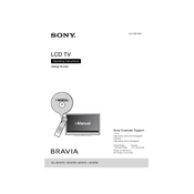 Sony KDL-46HX750 manual cover