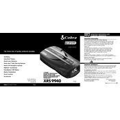 Cobra XRS 9940 manual cover