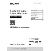 Sony HDR-PJ810 manual cover