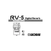 Boss RV-5 manual cover