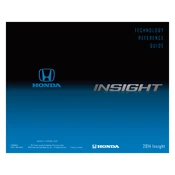 Honda Insight 2014 Technology manual cover