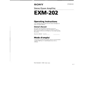 Sony EXM-202 manual cover