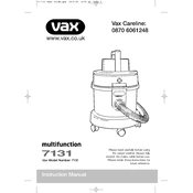 Vax 7131 manual cover