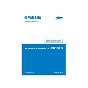 Yamaha VK10FG 2016 Professional II manual cover