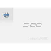 Volvo S80 2014 manual cover