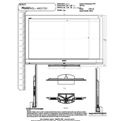 Sony KDL-46EX700 manual cover