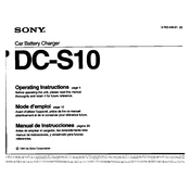 Sony DC-S10 manual cover