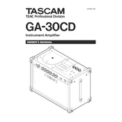 Tascam GA-30CD manual cover