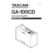 Tascam GA-100CD manual cover