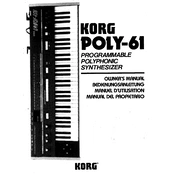 KORG POLY-61 manual cover