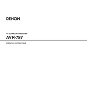 Denon AVR-787 manual cover