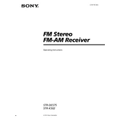 Sony STR-DE575 manual cover