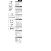 Denon AH-C751 manual cover