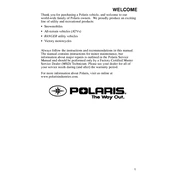 Polaris Youth Phoenix 200 Quadricycle manual cover